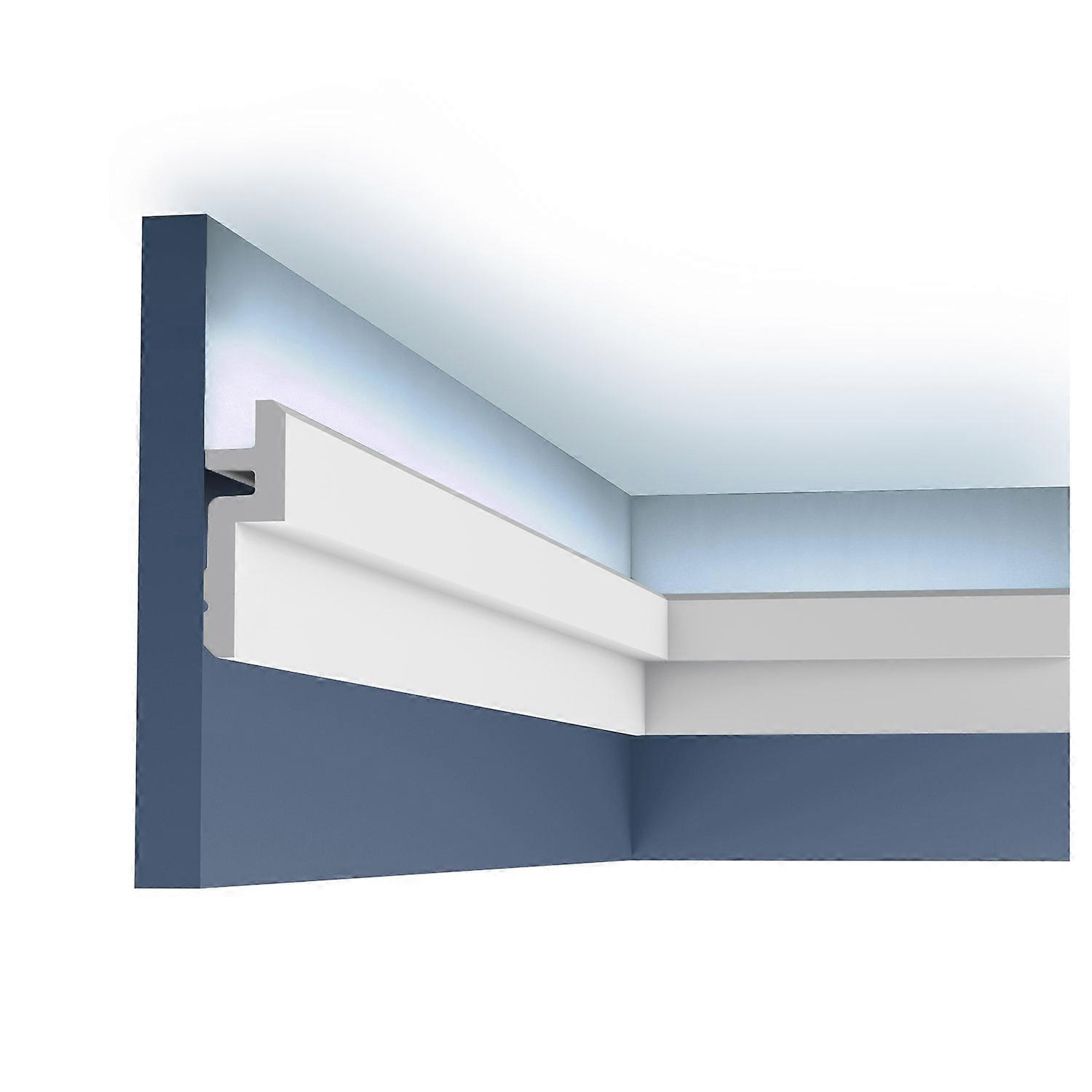 Orac Decor 1 x Cornice moulding C394 MODERN white Purotouch® pre-primed lightweight, sturdy, dimensionally stable appropriat