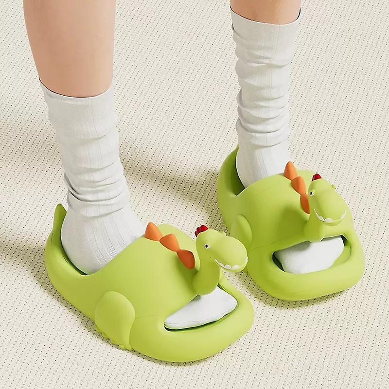 Men's And Women's Dinosaur Slides Cloud Slippers Summer Open Toe Slide Sandals Anti-slip Beach Pool Shower Slippers