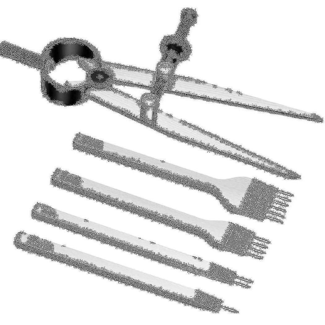 Leather Chisel Set, Prong Diamond Lacing Stitching Chisel Hole Punches Tool And Wing Divider For Le