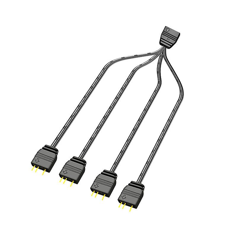 Motherboard 5v 3pin Pwm Cooler Fan Hub Splitter Extension Power Supply Socket Pc Speed Controller Adapter Cable