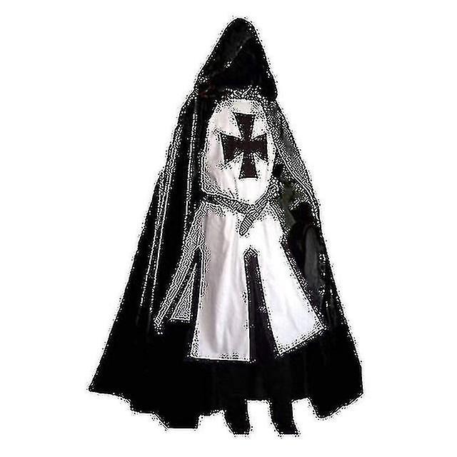 Mens Medieval Crusader Knights Templar Costume-c