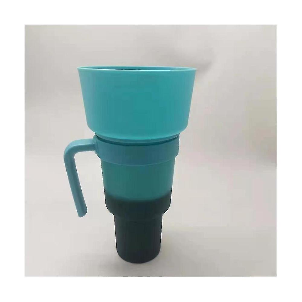 Gobelet de stade avec bol à collation, gobelet à collation, gobelet à collation étanche, gobelet à collation et à boisson réutilisable F