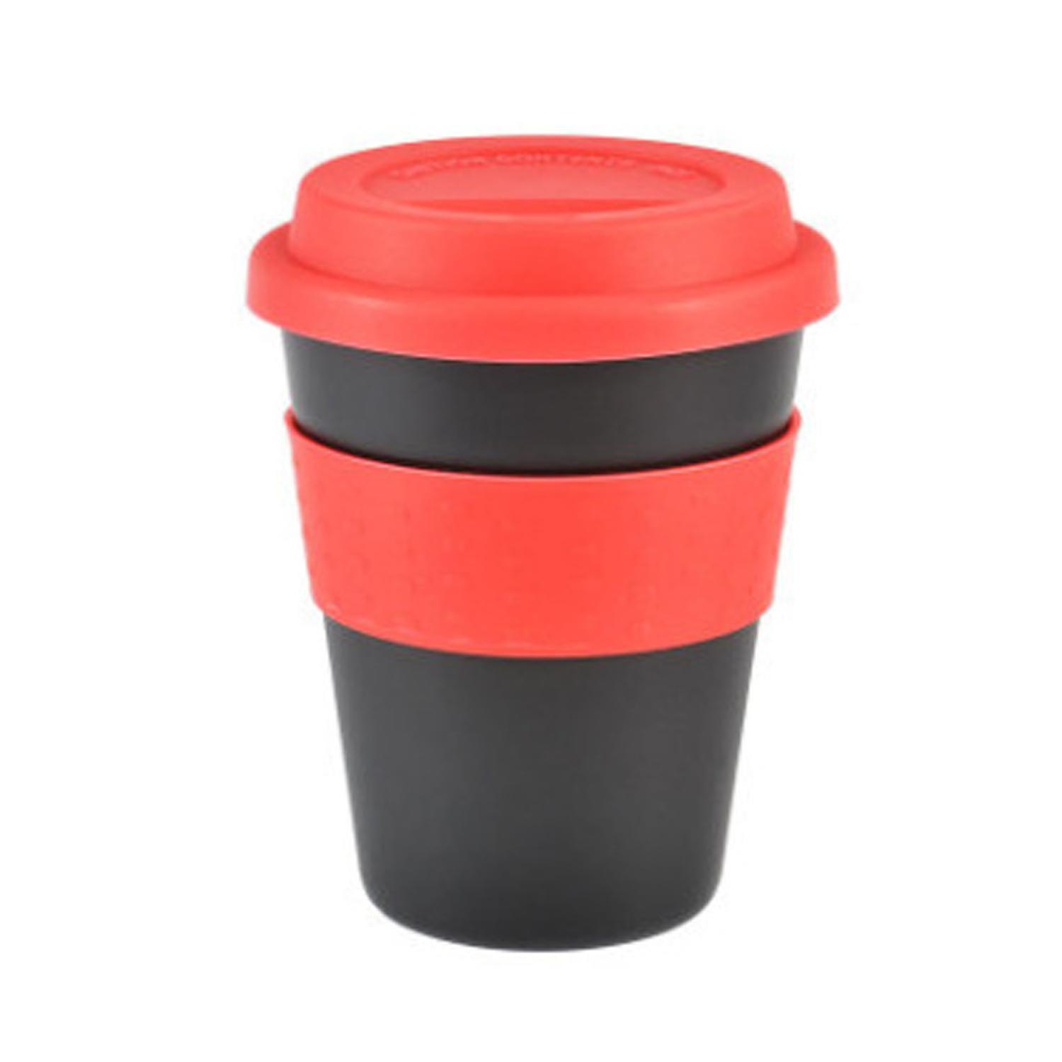 Water Cup Food Grade Heat Resistant PP All-Purpose Beverage Coffee Cup with Spiral Lid for Home