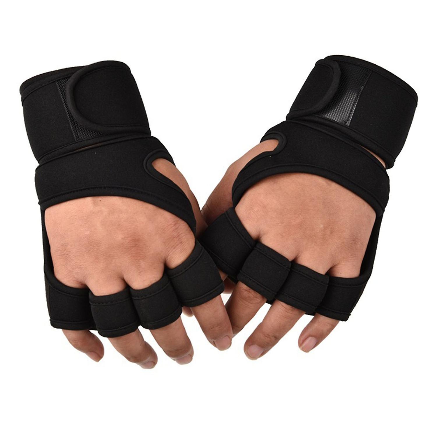 Merryso 1 paire de gants de sport respirant protéger la main en silicone hommes femmes gants d’exerc