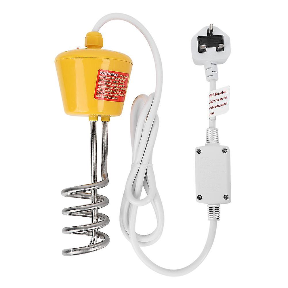 2m Floating Electric Immersion Water Heater with Temperature Tester Yellow UK 220?250V2000W