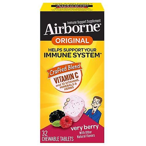 Airborne Airbone Chewable Berry, 32 Tabs (Pack of 1)