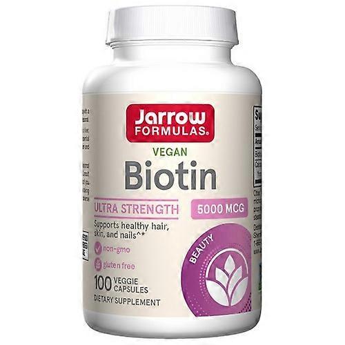 Jarrow Formulas Biotin,5000 mcg ,100 Caps (Pack of 1)