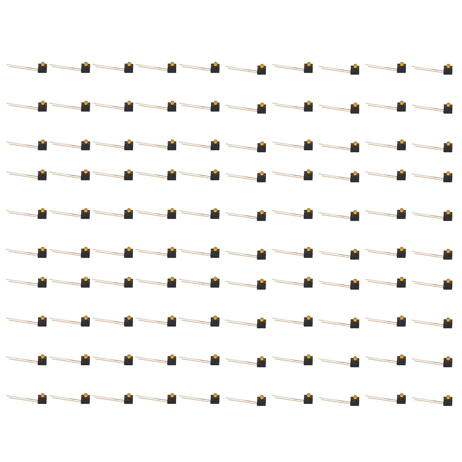 100 τεμάχια υποδοχών λαμπτήρων LED 3mm και καλύμματα λαμπτήρων κάμψης 90 μοιρών, κατάλληλα για βιομηχανικό έλεγχο