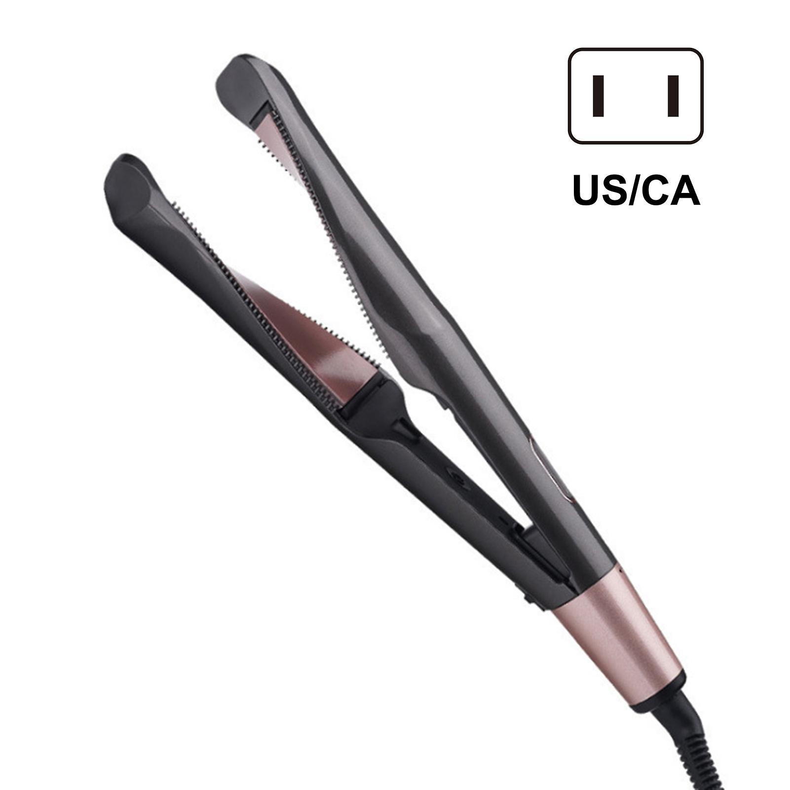 Hair Straightener And Curler With Built-in Hot Brush Gift