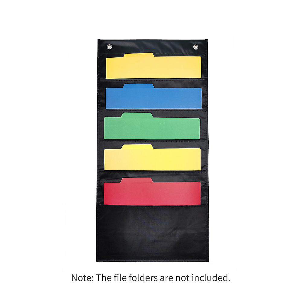 Hanging Wall File Organizer Large 5 Pockets Storage Pocket Chart