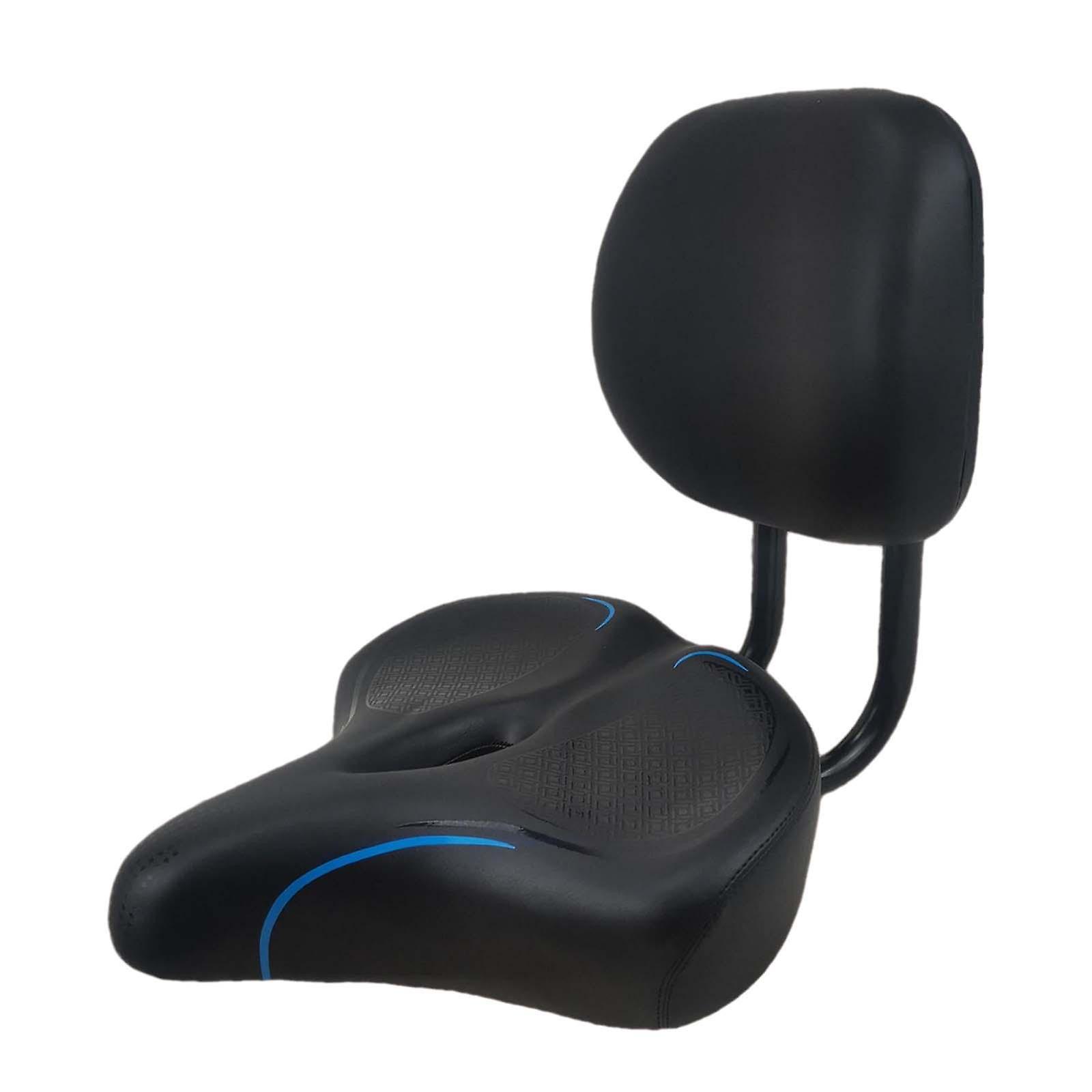 Bike Seat with Backrest Back Support Portable Tricycle Saddle Bicycle Saddle Red