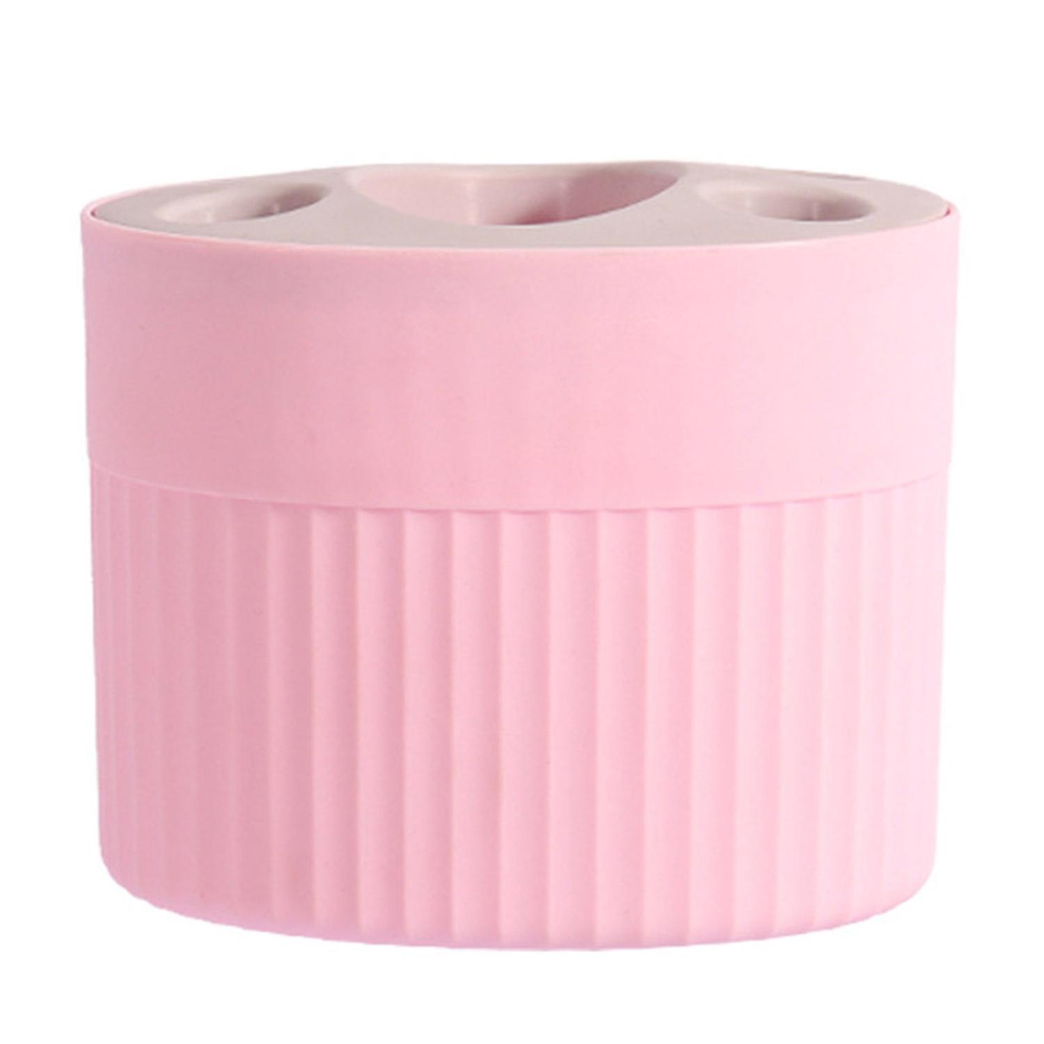 Toothbrush Storage Rack Multi-Purpose Toothpaste Holder Grids Design Makeup Brush Organizer Bathroom