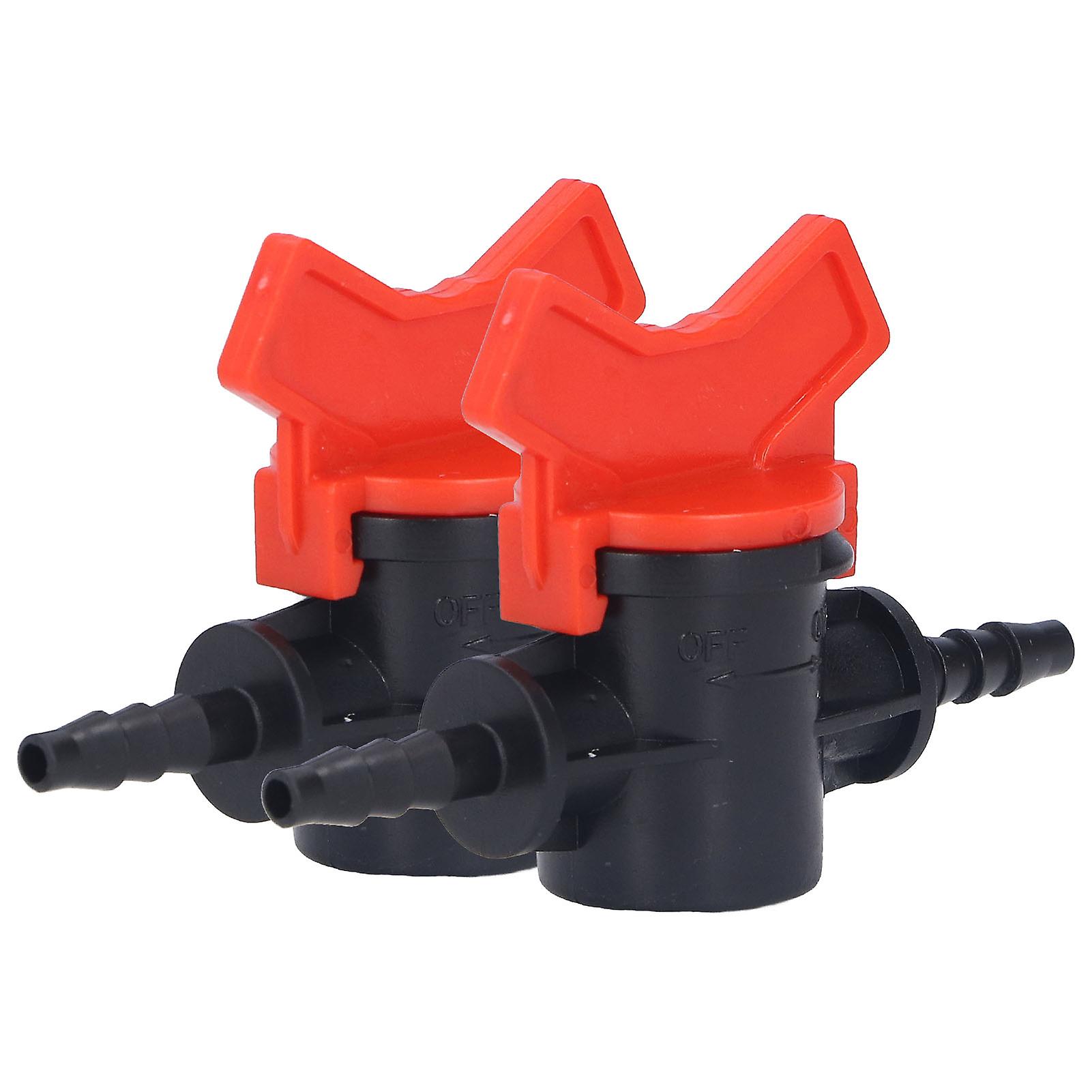 2PCS ABS Plastic 4mm Flow Regulator Valve Liquid Control Stop
