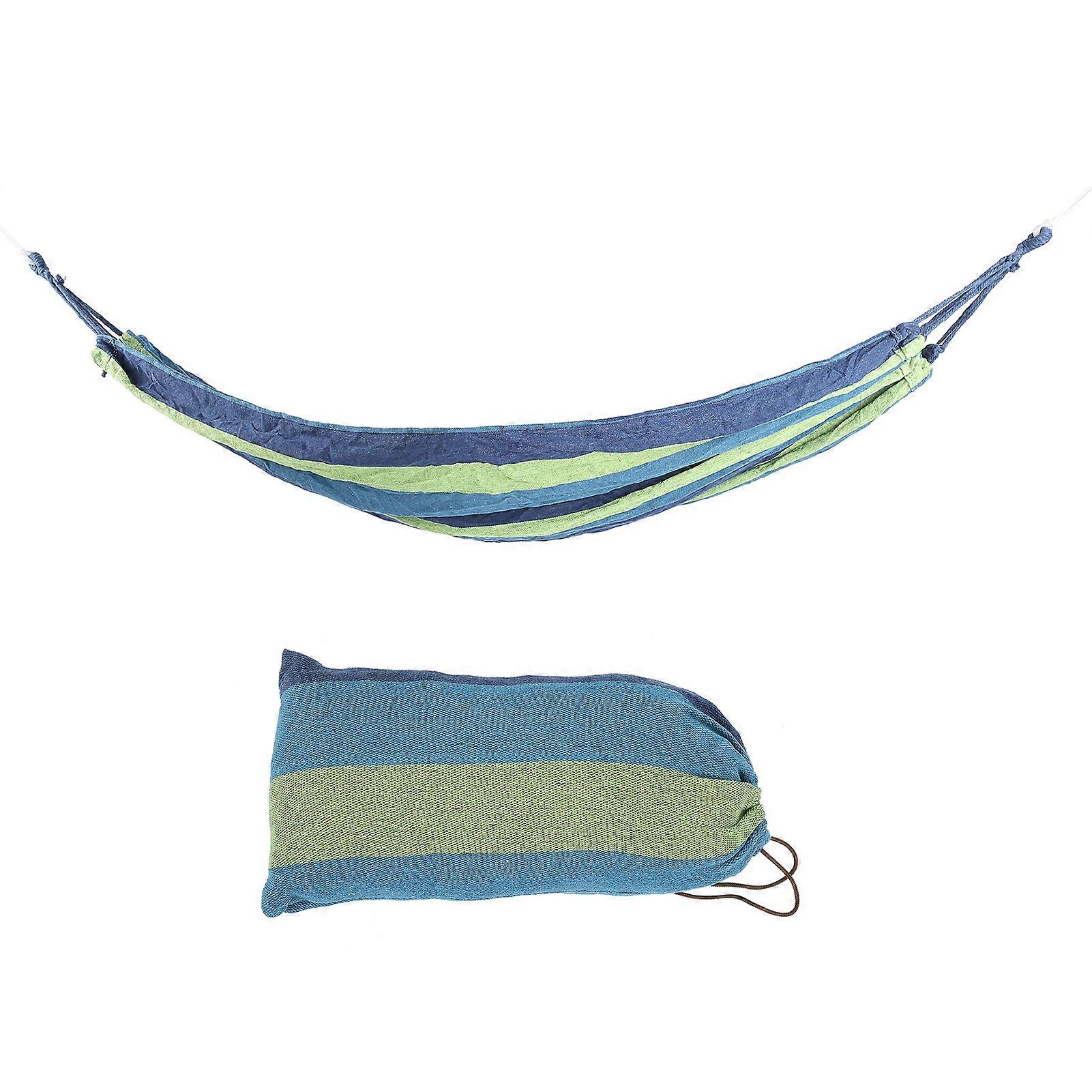 Camping Hammock Ultralight Portable Outdoor Travel Hammock with 250kg Load CapacityBlue with Color Stripe