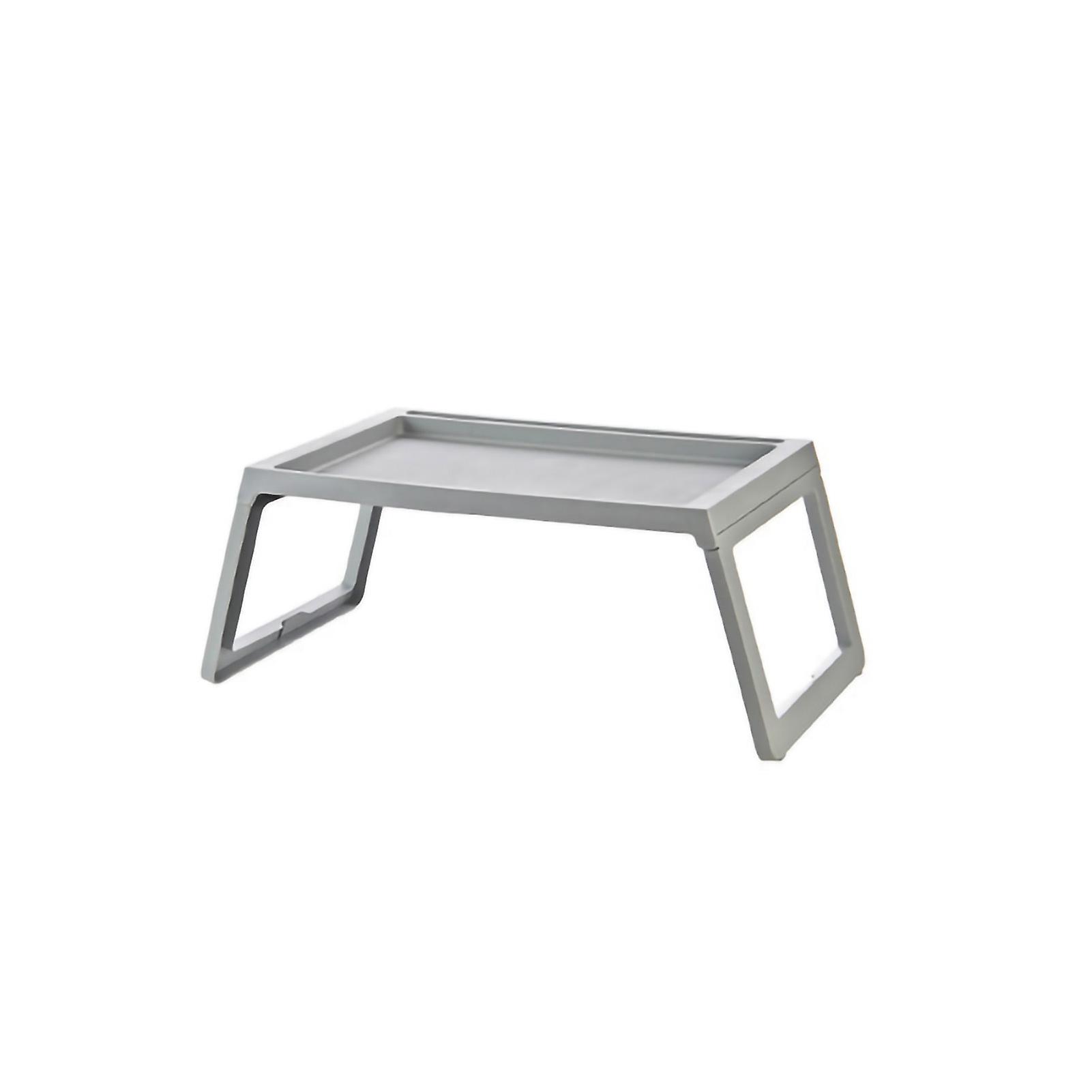Laptop Bed Desk PP Folding Simple Downward Grooved Design Lap Desk Bed Table with Charging Hole for Bedroom Dorm