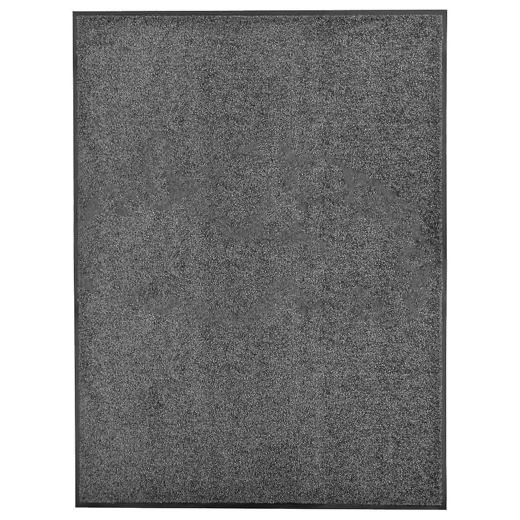 Fußmatte Waschbar Anthrazit 90x120 cm