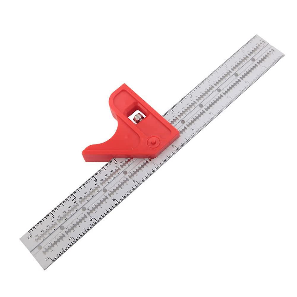 Combination Angle Ruler, Combination Square, Adjustable Angle Square, Positioning Ruler, 12-Inch,