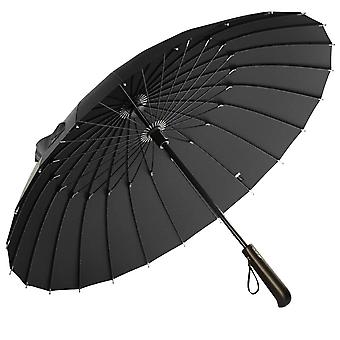 Umbrella with Wooden handle - Black