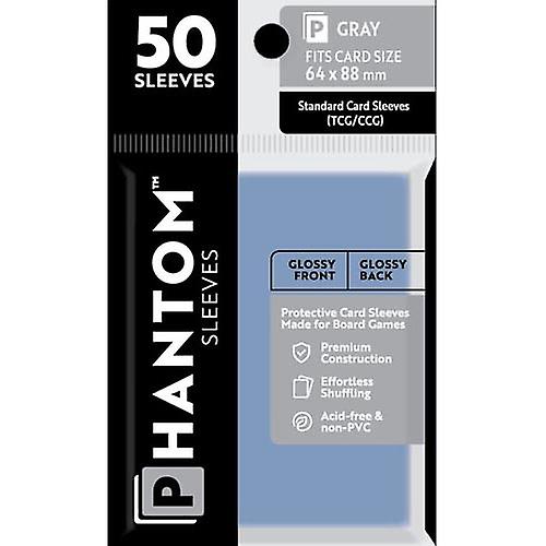 GLOSS GLOSS High Quality Gray Phantom Sleeves 50 Pieces Fir Card Size 64x88mm
