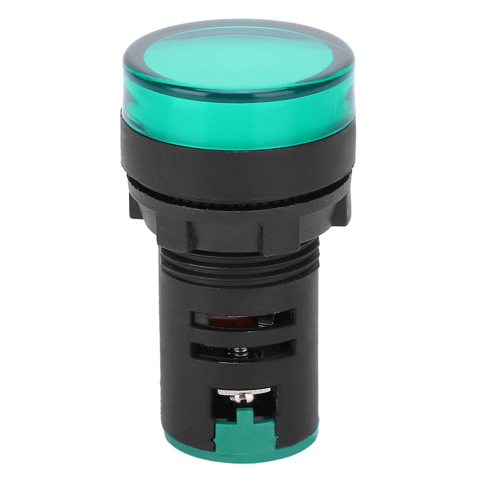 22mm Green Signal Lamp High Brightness LED Chip Long Service Life Signal Indicator Light DC24V