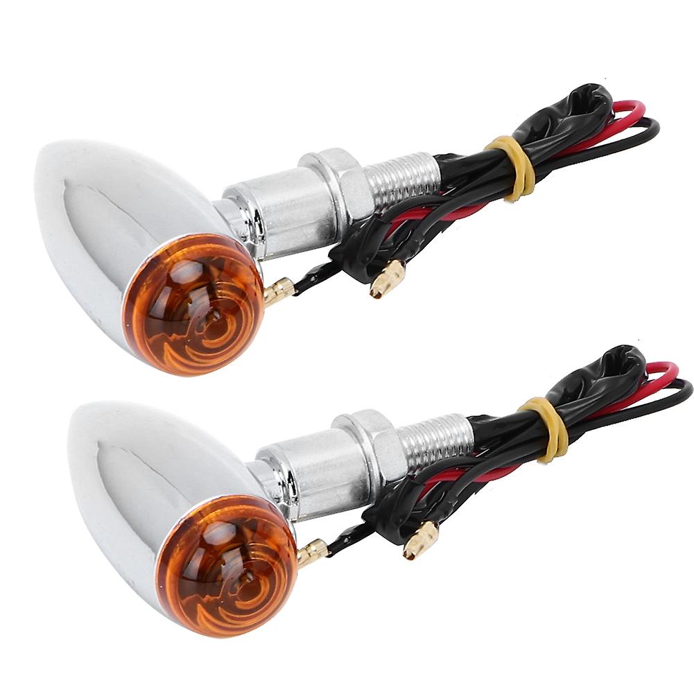 Motorcycle Waterproof Motorcycle Turn Signal Indicator Indicator Lamp Modification Accessory (Electroplating)