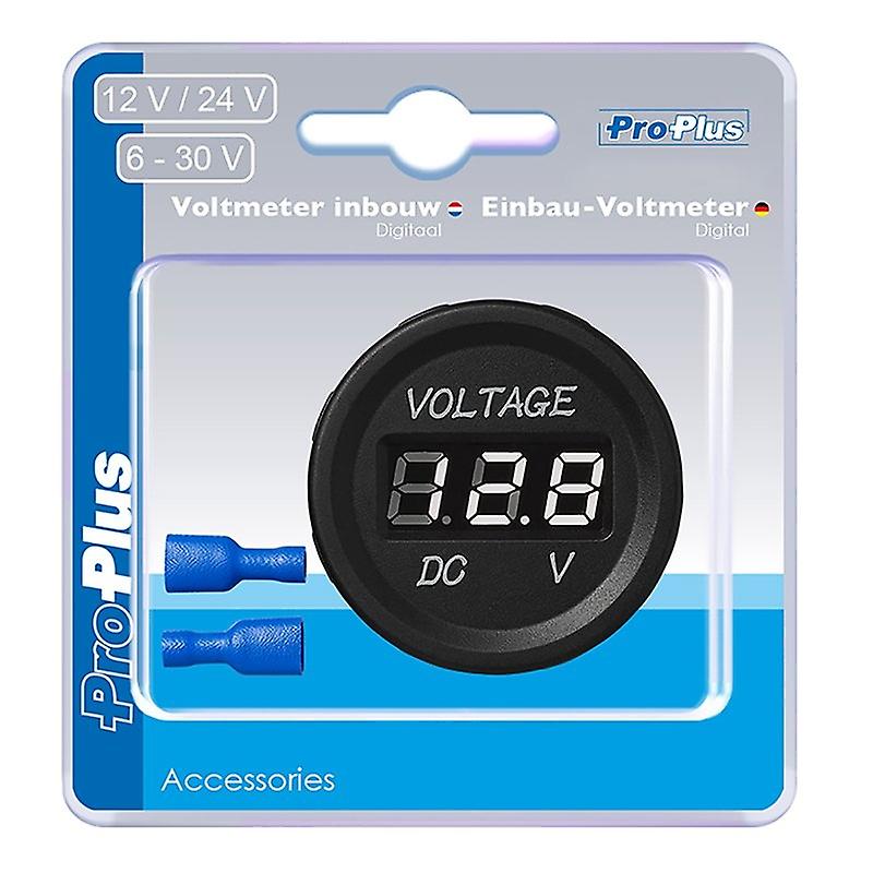 Voltímetro Digital Recessado 6-30V em blister