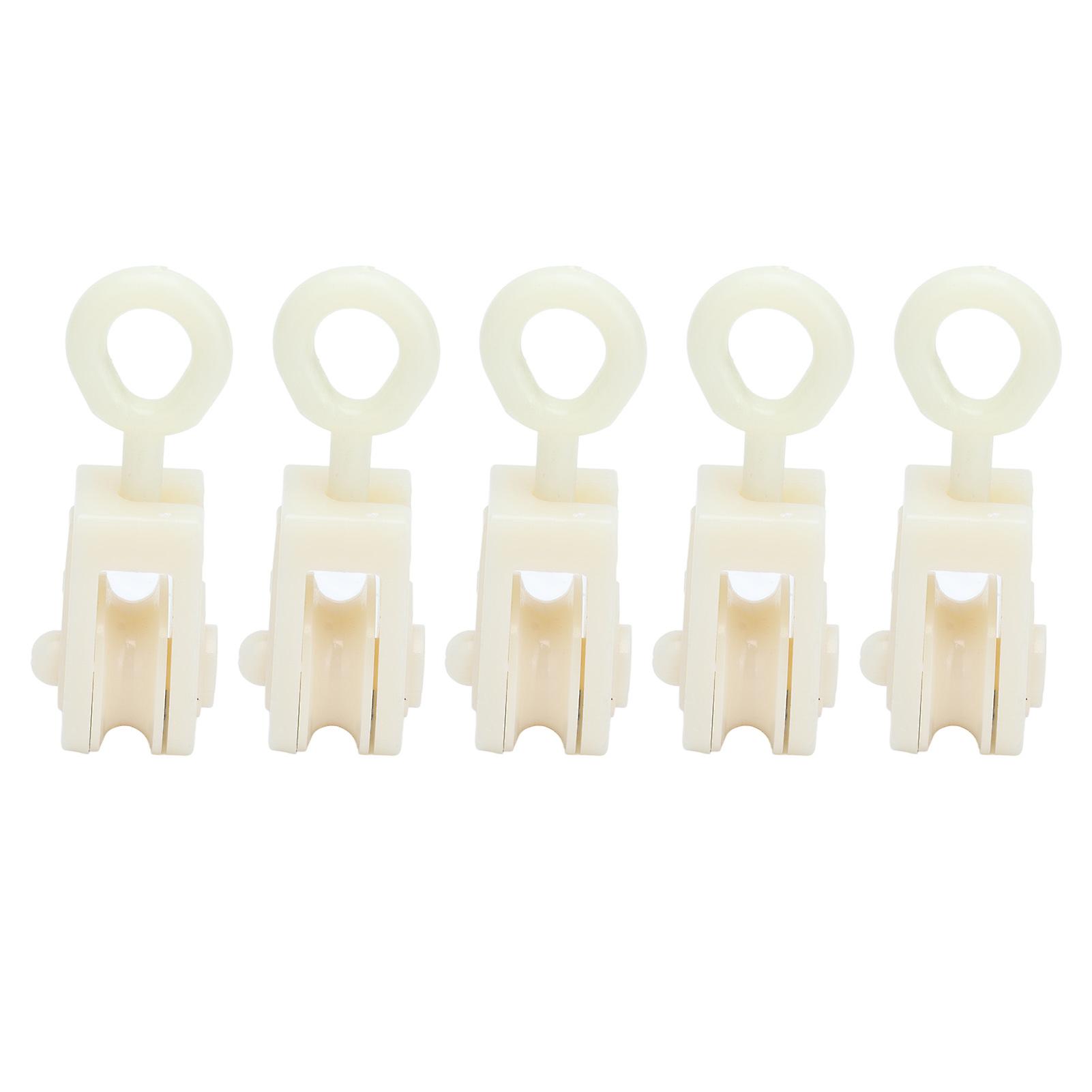 25pcs Livestock Fixed Pulley Plastic Greenhouse Pulley Accessories for Most Chicken Houses Farm