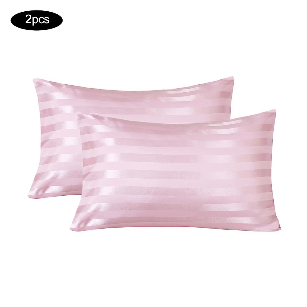 2pcs Artificial Silk Breathable Comfortable Pillowcase Pillow Case (S)