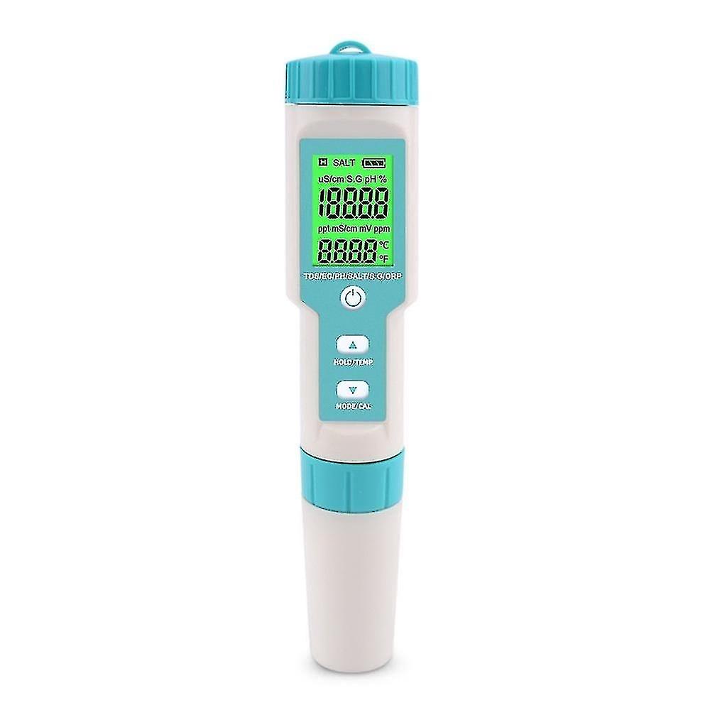 7-in-1 PH/TDS/EC/ORP/SG/salinity/temperature multi-parameter pocket water quality tester