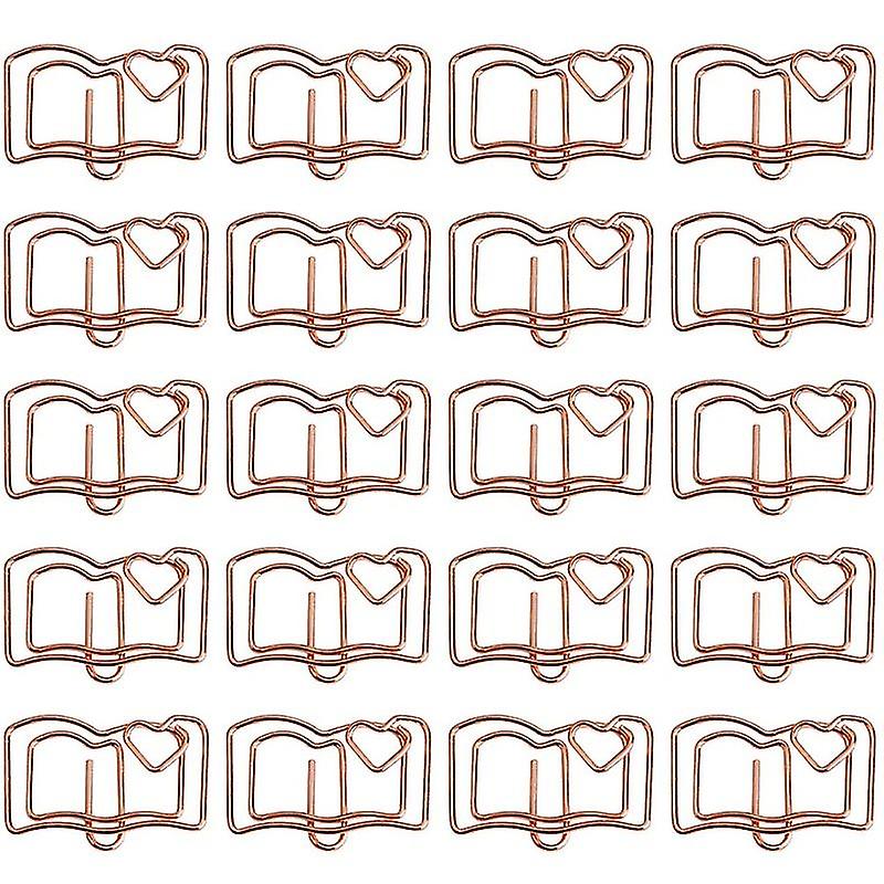 20pcs Book Shape Paper Clips
