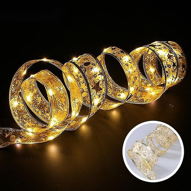 Tree Decoration 2024 Ribbon Light String Party Supplies Novelty Led Light String Hanging Halloween Ornament