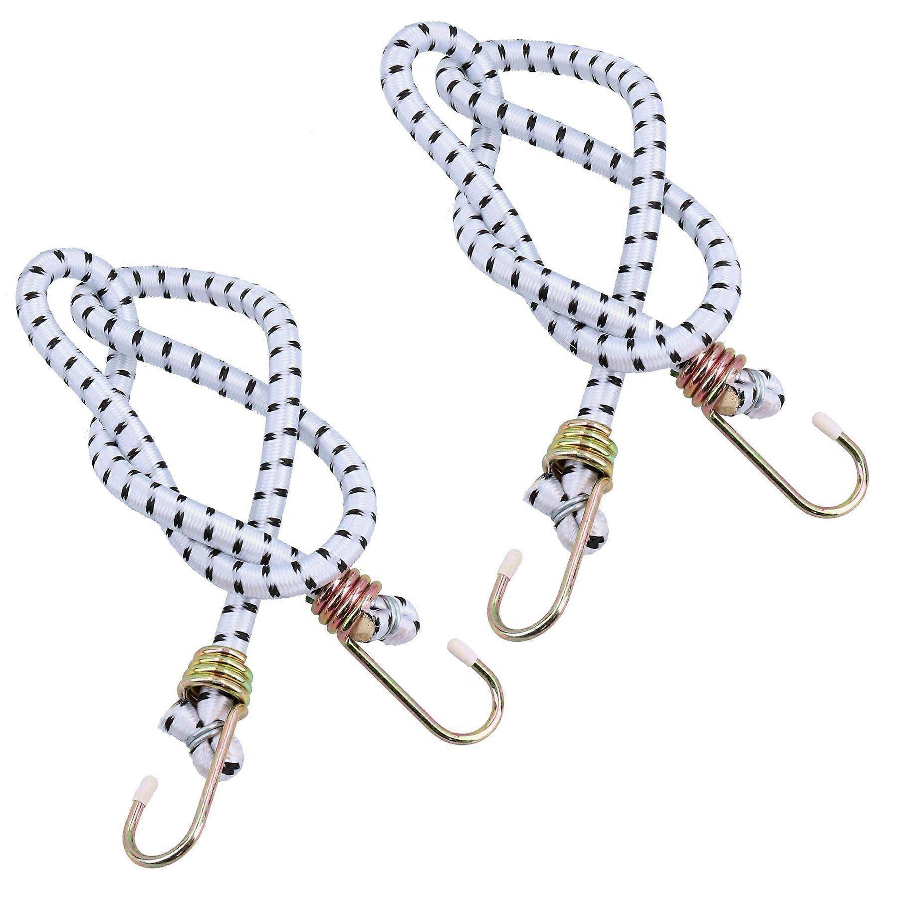 2pc 36" / 900mm Heavy Duty Bungee Cord Strap Tie Down Holder Metal Hooks