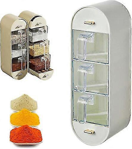 Wall-mounted Spice Organizer, 5-layer Non-punching Seasoning Rack Organizer
