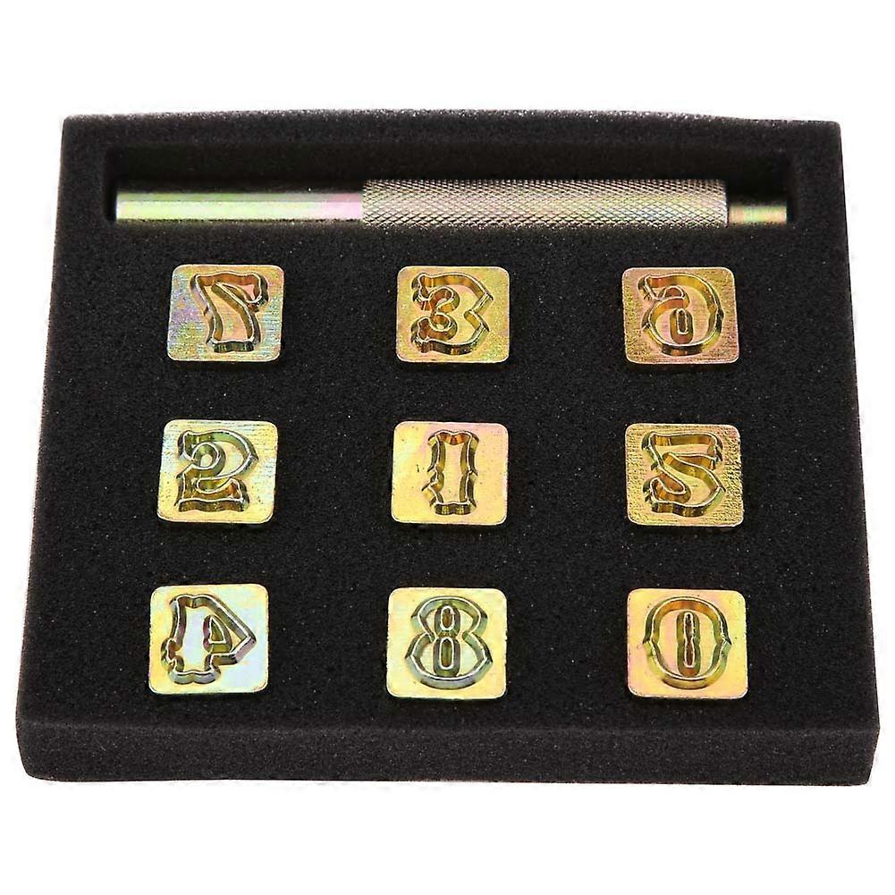 13mm Metal Stamp Punch Set Number 0~8 Die Tool Pressing Kit