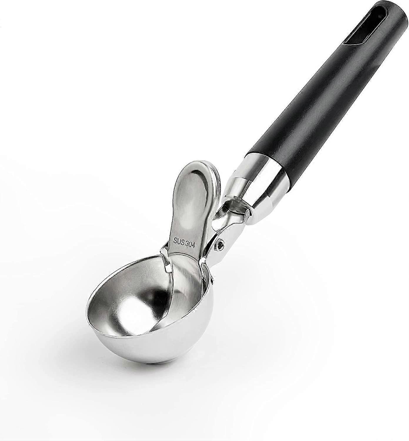 Ice Cream Scoop With Ejector, Polished Stainless Steel Ice Cream Scoop, Ice Cream Scoops For Ice Cream, Falafel, Rice, Ice Cream Scoop, 20x4.8cm