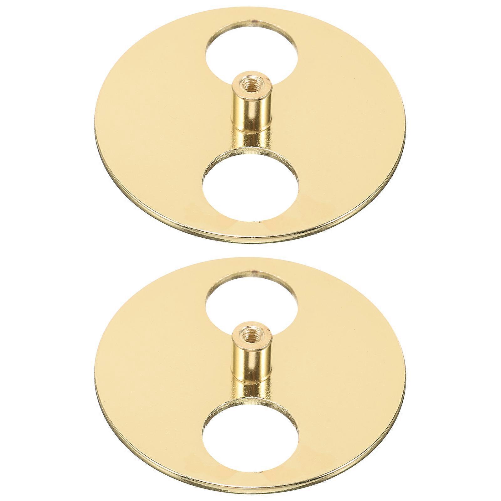 2pcs Mechanical Plates Musical Movement Key Bases Windup Music Box Replacement Parts