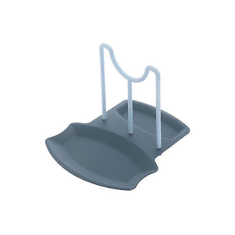 2pcs Kitchen utensils household spoons, chopsticks, spatula, mop, kitchen storage rack, multi-function pot cover rack, baking rack, dark blue