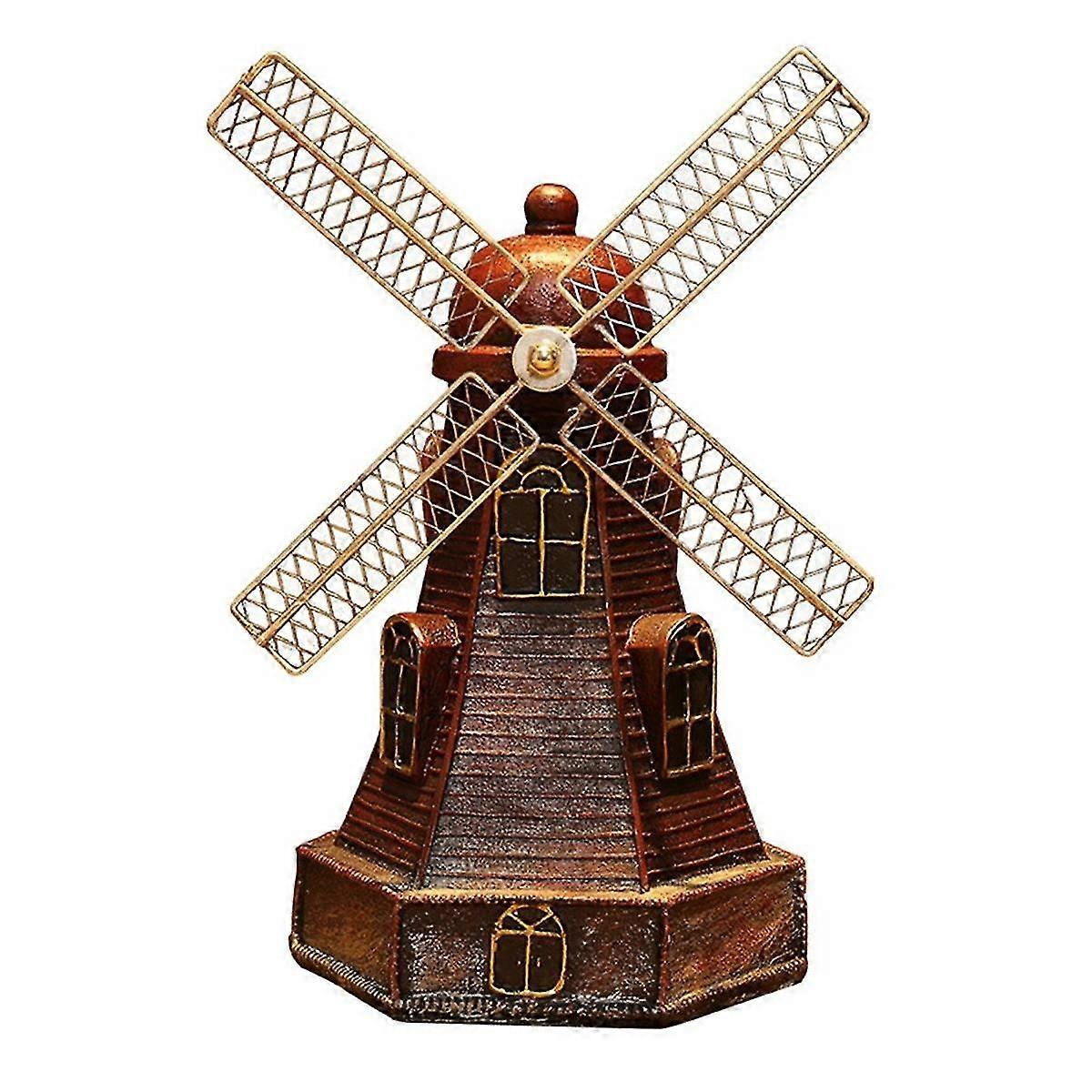 Money Box Resin Piggy Bank Retro SavingBox Retro Saving Pot Windmill Crafts Netherlands Resin Craft