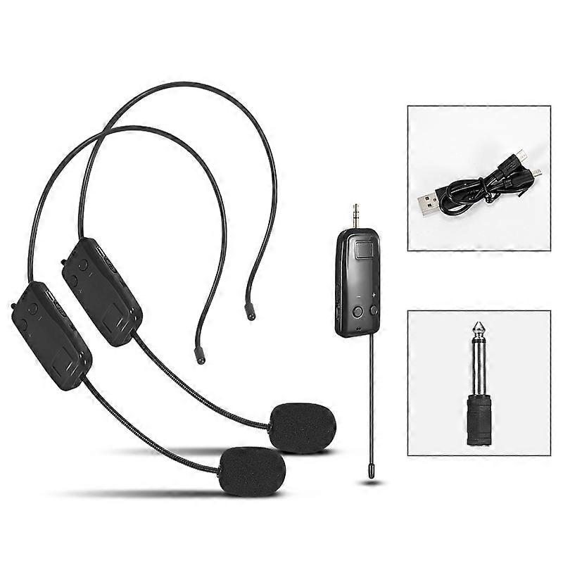 One For Two Wireless Headset Microphone Headset Amplifier One For Two