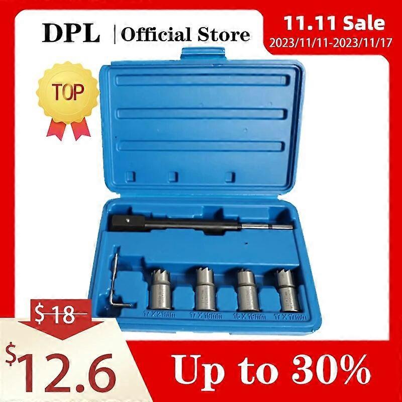 5PCS Diesel Injector Seat Cutter Tool Set Cleaner Carbon Cutting Tool Kit No.32780
