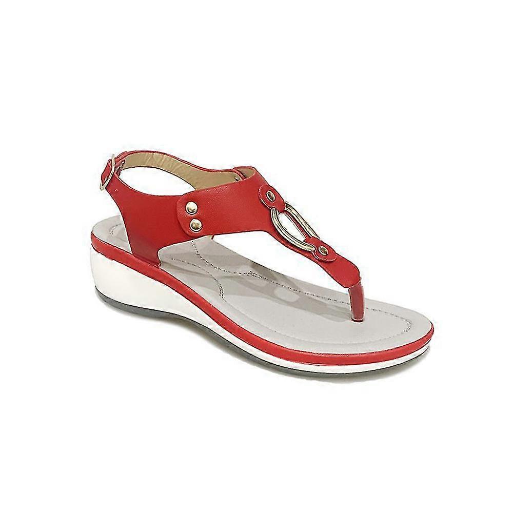 Kvinner Wedge Sandals Flip-flops Beach Sandals