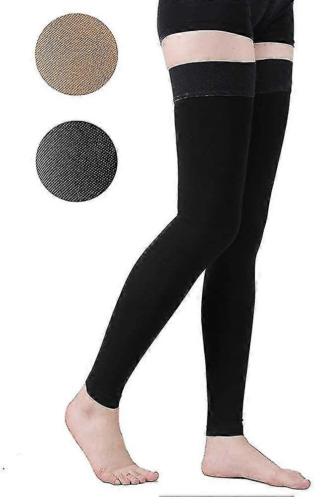 Thigh High Compression Socks Without Feet, 20-30mmhg Compression Socks