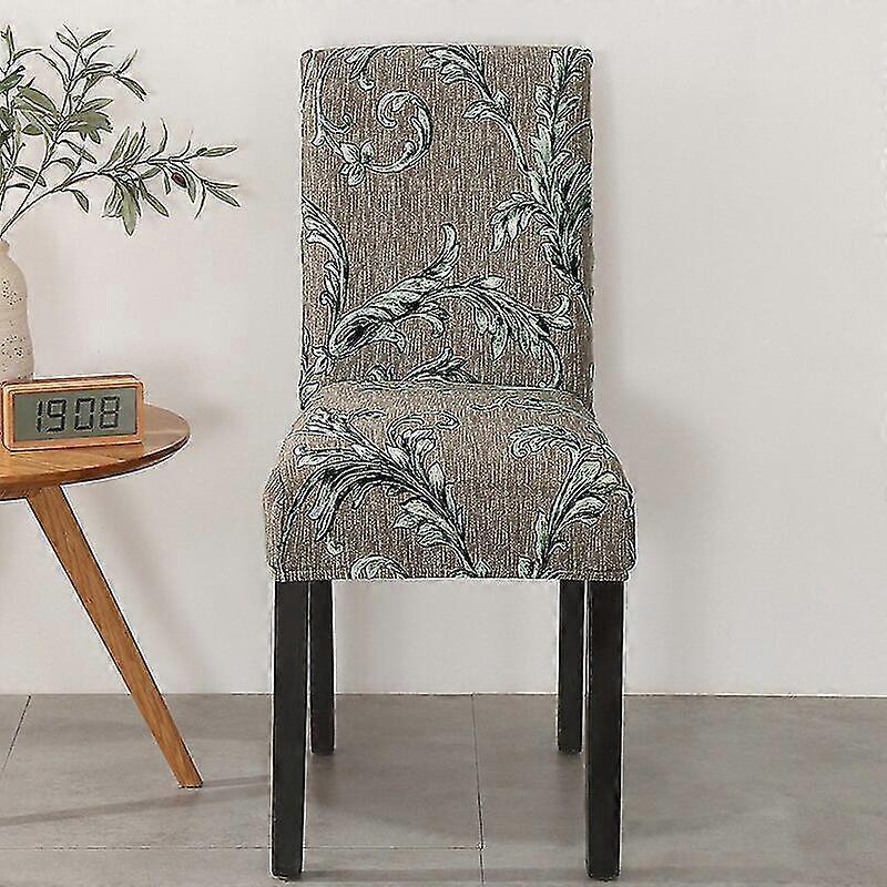 Jianghuo Geometry Copertura Per Sedia Da Pranzo Modello Natalizio Stretch Fodera Elastica Elastica Rimovibile Utilizzata Per Feste Di Nozze Cucina Ufficio 1 Pz