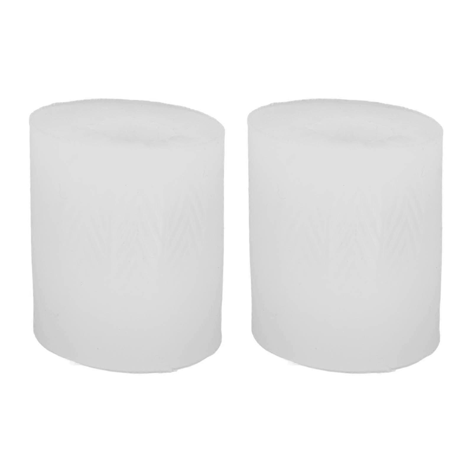 2pcs Egg Candle Silicone Mold 3d Realistic Soft Resuable White Egg Candle Mold For Easter