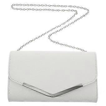 White Evening Bag Handbag Wedding Party Message Bag Clutch Bag