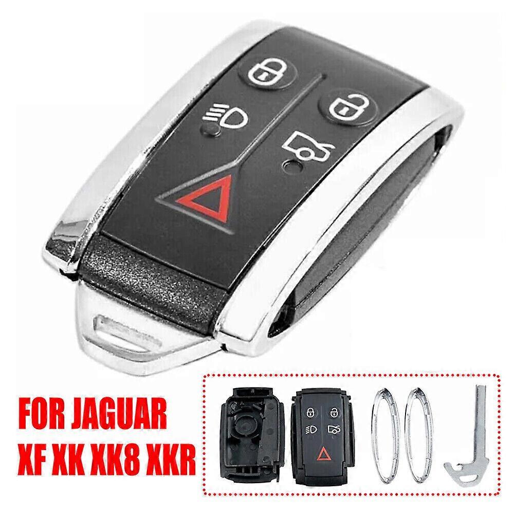 Remote Car Key Shell Case Fob 5 Button for Jaguar X~Type S~Type XF XFR XJ NO.0914
