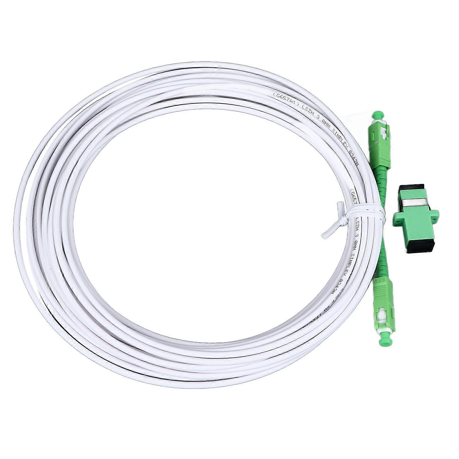 Optical Modem Extension Cable Set SC Patch Cable with Flange Connector for FTTH FTTB FTTP SC APC 10m / 32.8ft