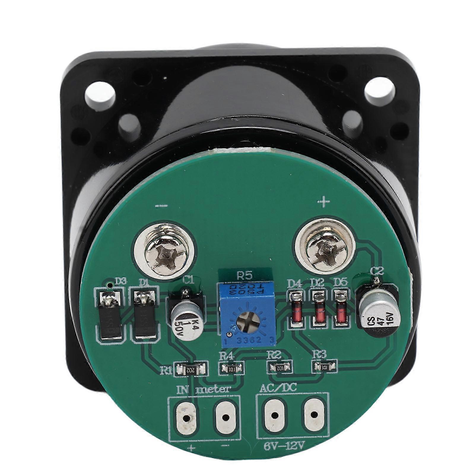 VU Panel Meter Professional VU Meter Audio Level Amp Amplifier with Driver Board AC DC 6‑12V 55mA CQ 45H 