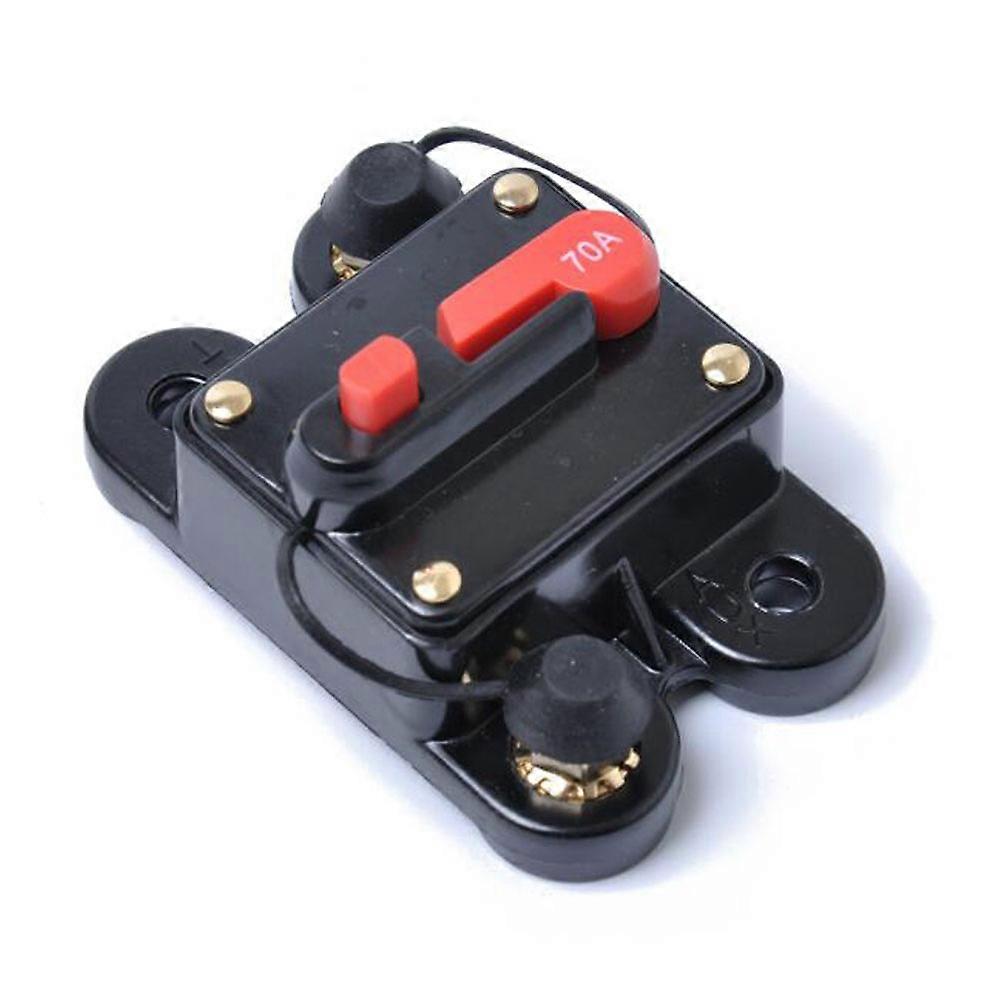 DC 12V-42V 80A-250A Circuit Breaker Car Audio Inline Overcurrent Protection Manual Reset With Waterproof Protective Cover