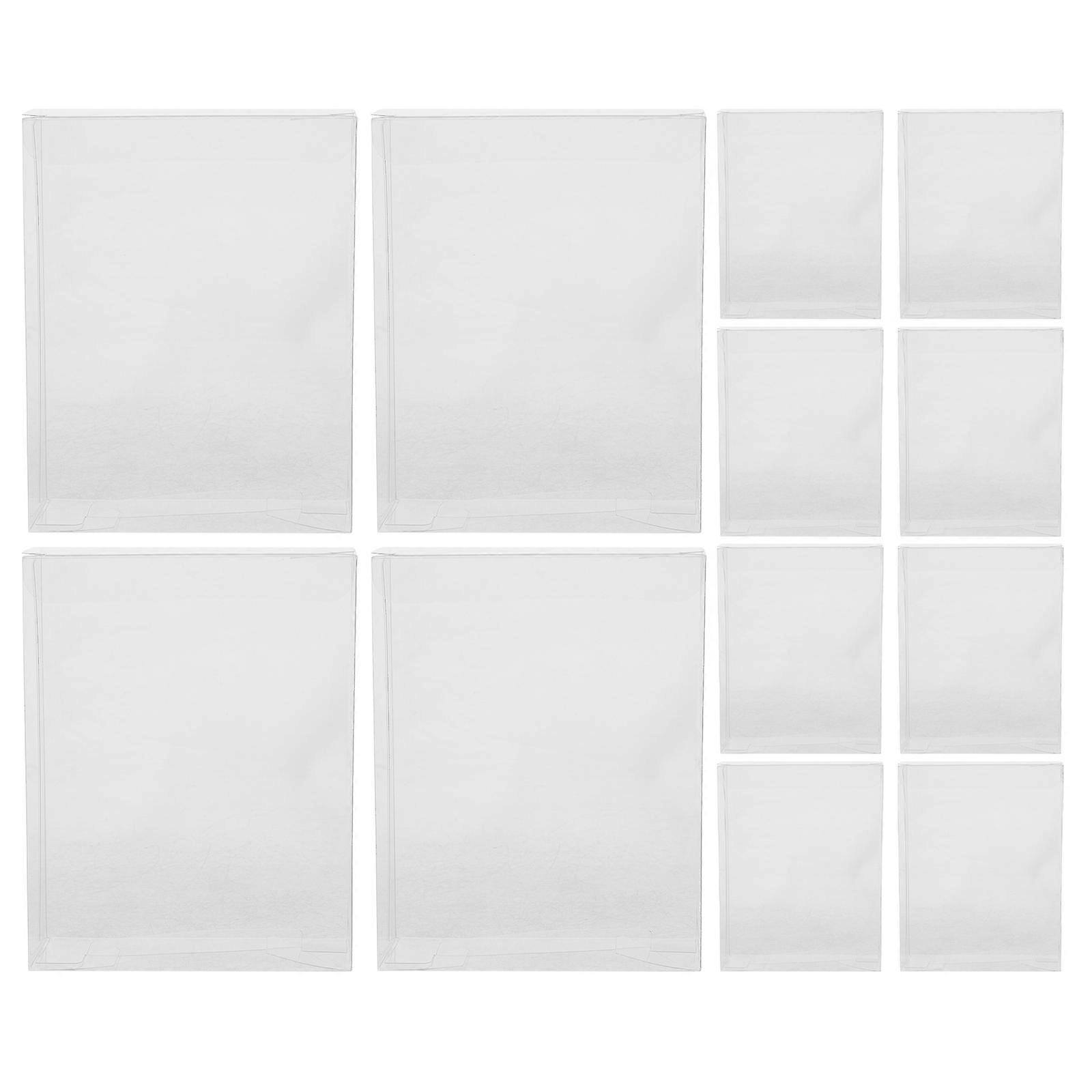 12pcs Clear Favor Boxes Gift Box Transparent Treat Boxes Party Candy Boxes